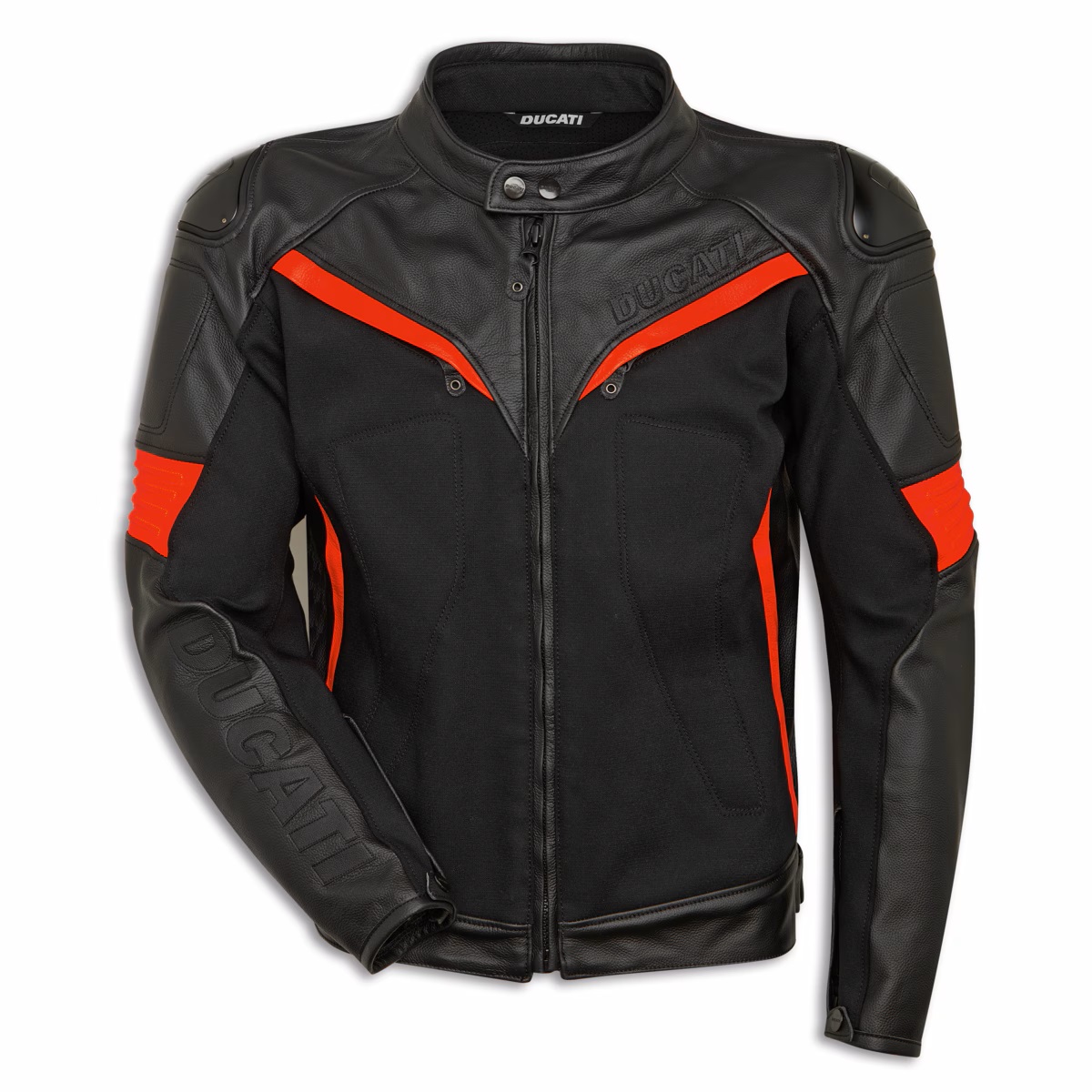 Ducati Fighter C2 Kurzjacke aus Leder und Gewebe